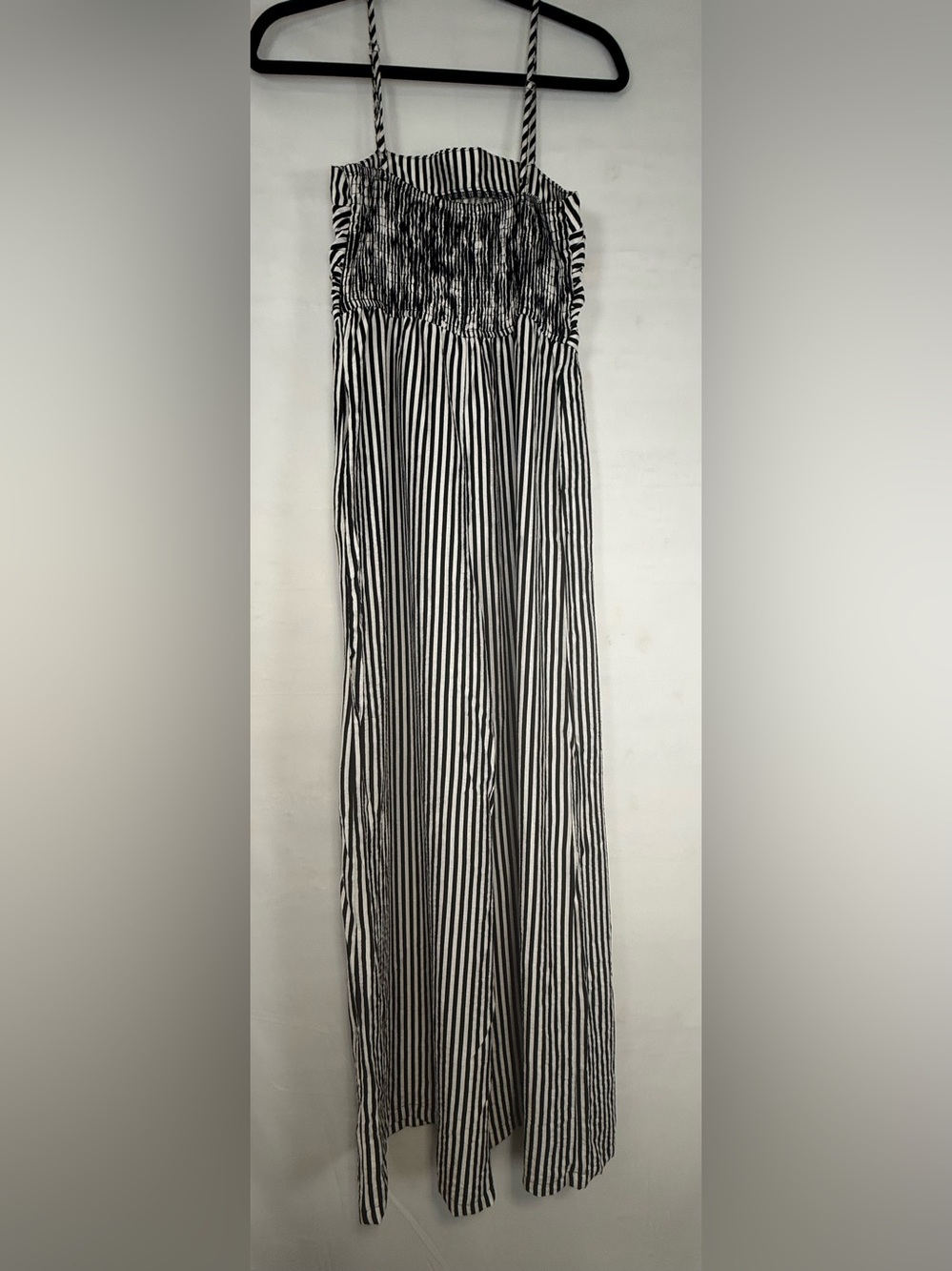 Cupshe Black & White Vertical Stripe Wide-Leg Jumpsuit - Picture 8 of 16